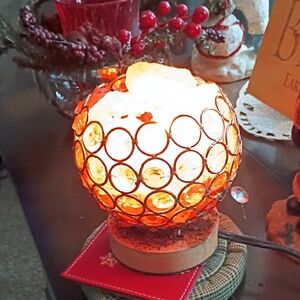🤑Himiylayan Crystal Salt  Holder Dimmer Glow